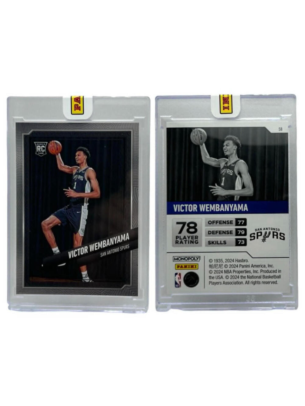 2024-25 Panini Prizm Monopoly Victor Wembanyama #58 Spurs Rookie Card (RC)